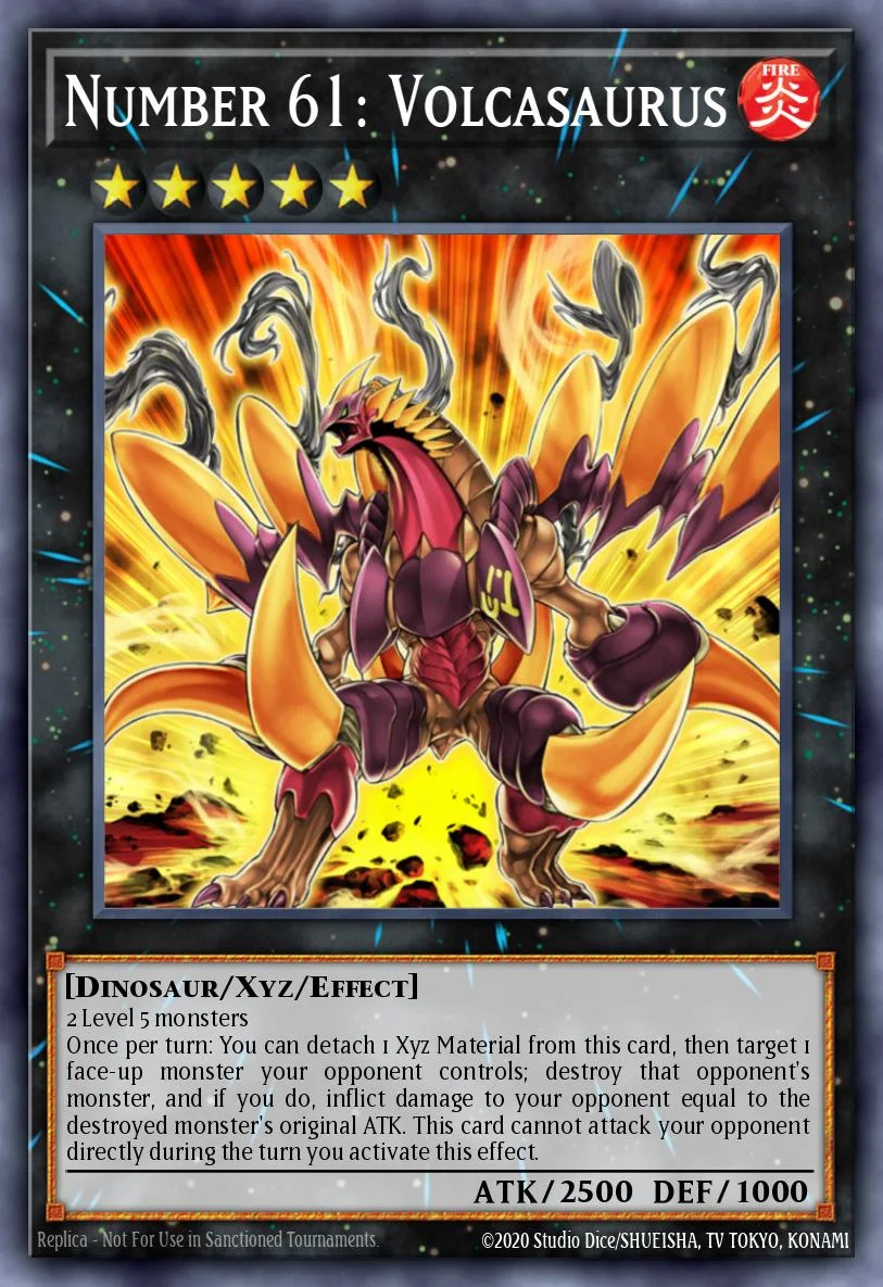 Number 61: Volcasaurus
